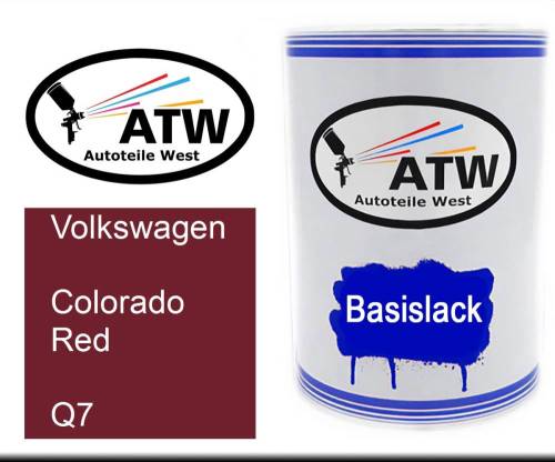 Volkswagen, Colorado Red, Q7: 500ml Lackdose, von ATW Autoteile West.